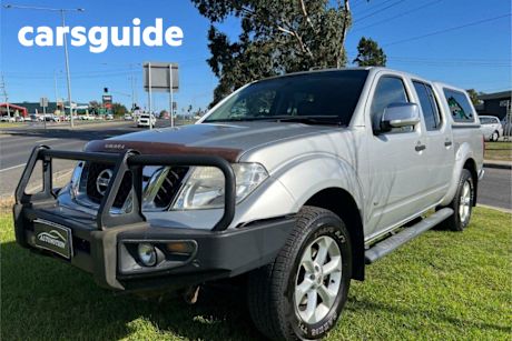Silver 2012 Nissan Navara Dual Cab Utility ST-X 550 (4X4)