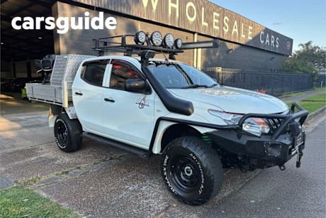 White 2018 Mitsubishi Triton Dual Cab Utility GLX (4X4)