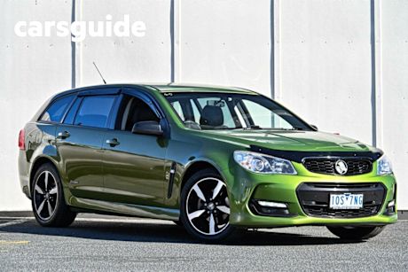 Green 2016 Holden Commodore Sportswagon SV6 Black 20 Pack