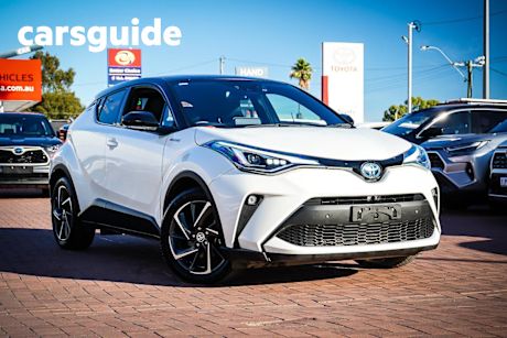 White 2020 Toyota C-HR Hatchback Koba (2WD) (hybrid)