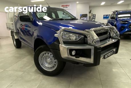Blue 2021 Isuzu D-MAX Space Cab Chassis SX (4X4)