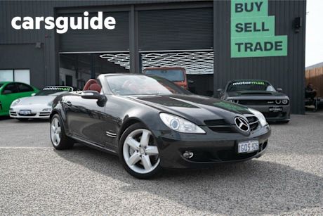 Black 2007 Mercedes-Benz SLK350 Convertible