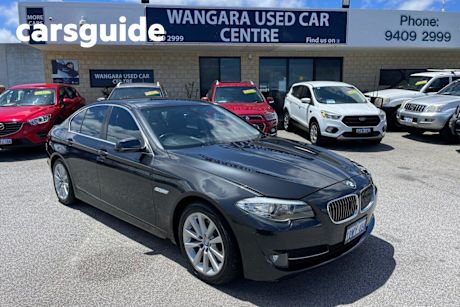 Black 2012 BMW 520D Sedan