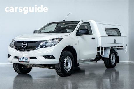 White 2017 Mazda BT-50 Cab Chassis XT (4X4)