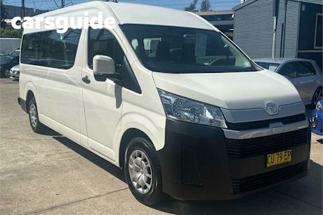 White 2019 Toyota Hiace Commercial Commuter High Roof Super LWB