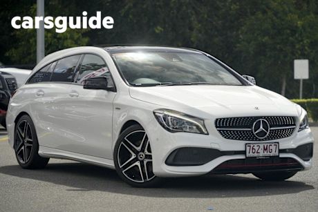 White 2018 Mercedes-Benz CLA250 Wagon Sport 4Matic S/Brake