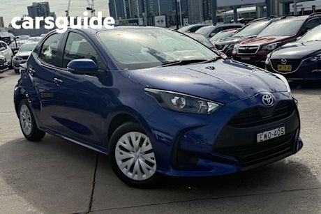 Blue 2022 Toyota Yaris Hatchback Ascent Sport