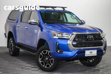 Blue 2020 Toyota Hilux Double Cab Pick Up SR5 (4X4)