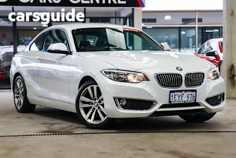 White 2015 BMW 220D Coupe