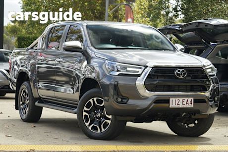 Grey 2022 Toyota Hilux Double Cab Pick Up SR5 + Premium Interior (4X4)