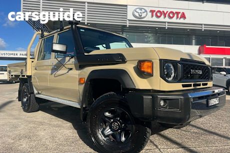 Gold 2023 Toyota Landcruiser 70 Series Double Cab Chassis LC79 GXL