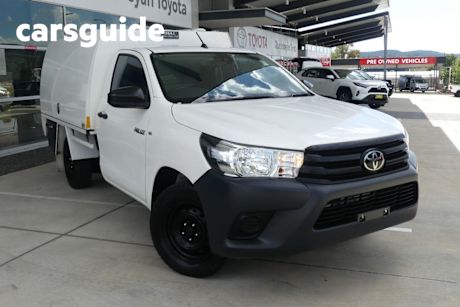 White 2020 Toyota Hilux Cab Chassis Workmate