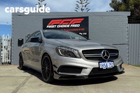 Silver 2015 Mercedes-Benz A45 Hatch AMG 176 MY15
