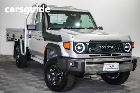 Silver 2025 Toyota Landcruiser 70 Series Cab Chassis LC79 GXL + Diff Locks