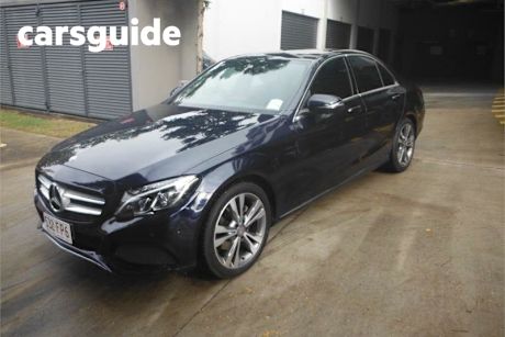Blue 2016 Mercedes-Benz C200 Sedan