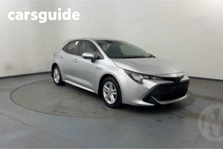 Silver 2020 Toyota Corolla Hatchback Ascent Sport (hybrid)
