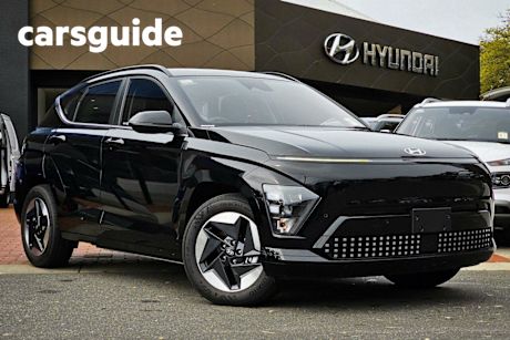 Black 2024 Hyundai Kona Wagon Electric EXT Range