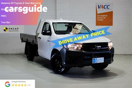 White 2022 Toyota Hilux Cab Chassis Workmate (4X2)