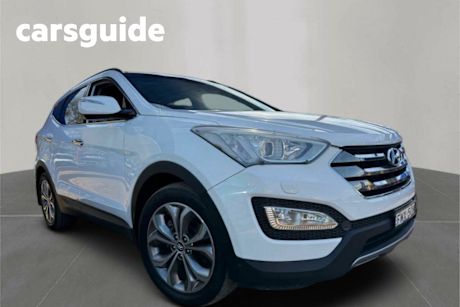 White 2012 Hyundai Santa FE Wagon Highlander Crdi (4X4)