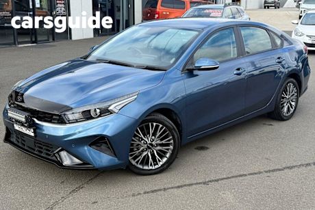 Blue 2021 Kia Cerato Sedan Sport+