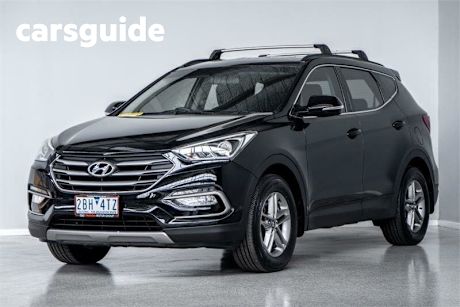 Black 2017 Hyundai Santa FE Wagon Active Crdi (4X4)