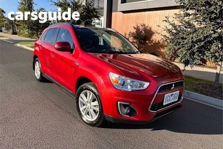 Red 2014 Mitsubishi ASX Wagon Aspire (4WD)