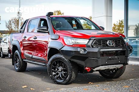 Red 2021 Toyota Hilux Double Cab Pick Up Rugged X (4X4)