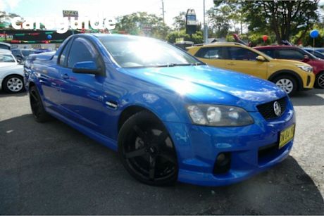 Blue 2011 Holden Commodore Utility SS Thunder