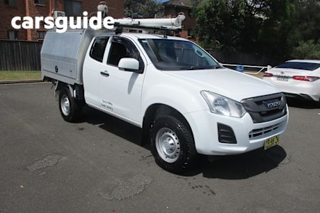 White 2018 Isuzu D-MAX Space Cab Utility SX HI-Ride (4X2)