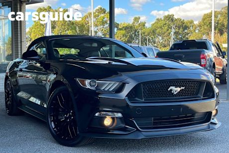 Black 2016 Ford Mustang Convertible GT 5.0 V8