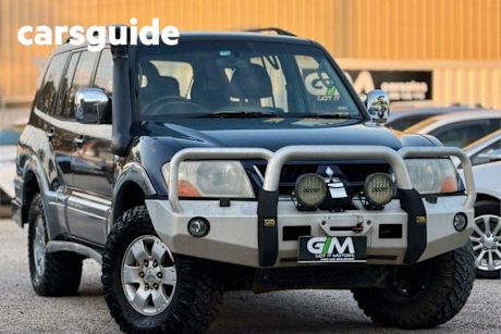 Blue 2003 Mitsubishi Pajero Wagon Exceed LWB (4X4)