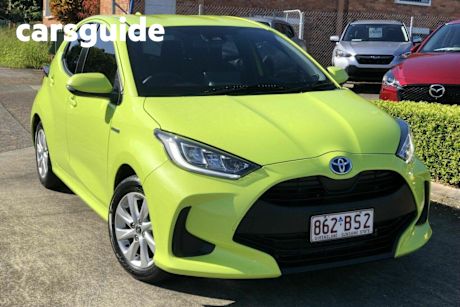 Green 2021 Toyota Yaris Hatchback SX Hybrid