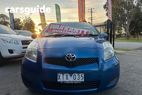 Blue 2010 Toyota Yaris Hatchback YR