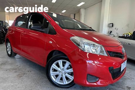 Red 2012 Toyota Yaris Hatchback YRS