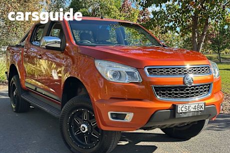 Orange 2014 Holden Colorado Space Cab Pickup LTZ (4X4)