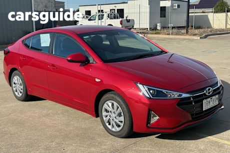 Red 2020 Hyundai Elantra Sedan GO Smartsense