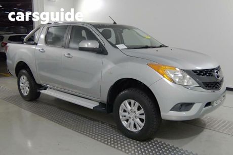 Silver 2013 Mazda BT-50 Dual Cab Utility XTR (4X2)