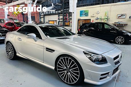 Silver 2013 Mercedes-Benz SLK250 Convertible BE