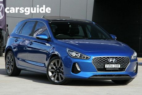 Blue 2018 Hyundai I30 Hatchback SR Premium