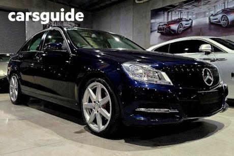 Blue 2012 Mercedes-Benz C200 Sedan