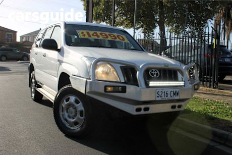 White 2008 Toyota Landcruiser Prado Wagon GX (4X4)