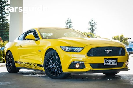 Yellow 2017 Ford Mustang Coupe Fastback GT 5.0 V8
