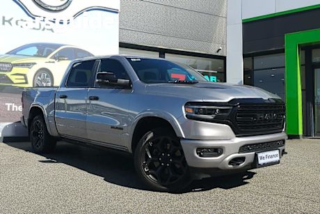 Silver 2023 Ram 1500 Crew Cab Utility Limited Rambox (hybrid)