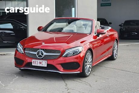 Red 2017 Mercedes-Benz C300 Cabriolet