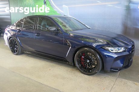Blue 2022 BMW M3 Sedan Competition