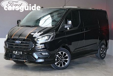 Black 2022 Ford Transit Custom Van 320S Sport (swb)