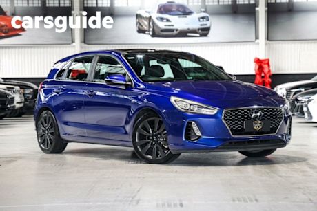 Blue 2018 Hyundai I30 Hatchback SR Premium