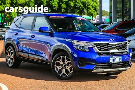 Blue 2021 Kia Seltos Wagon Sport+ (fwd)