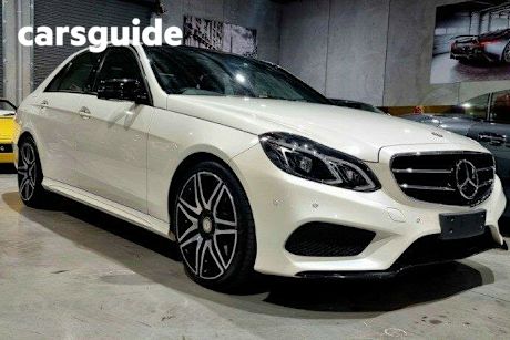 White 2015 Mercedes-Benz E400 Sedan