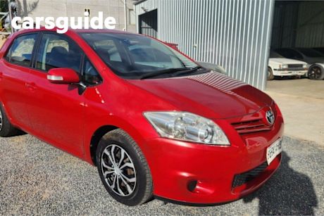 Red 2010 Toyota Corolla Hatchback Ascent